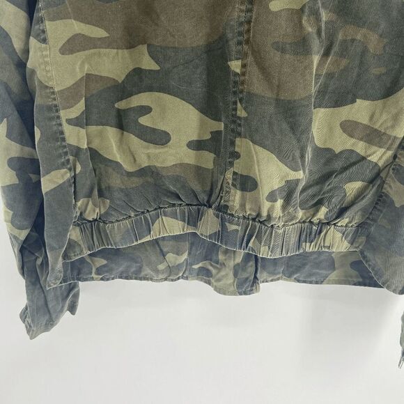 BlankNYC Women's Camo Zip Front Zipper Embellished Long Sleeve Jacket Medium - Picture 5 of 7